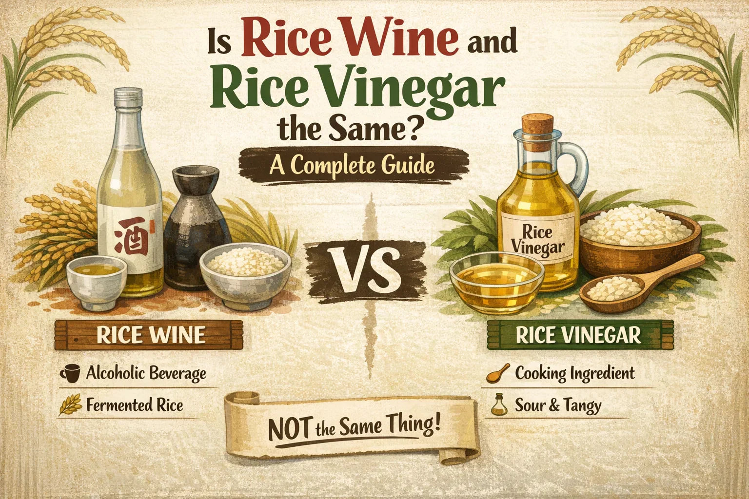 Is Rice Wine and Rice Vinegar the Same? A Complete Guide