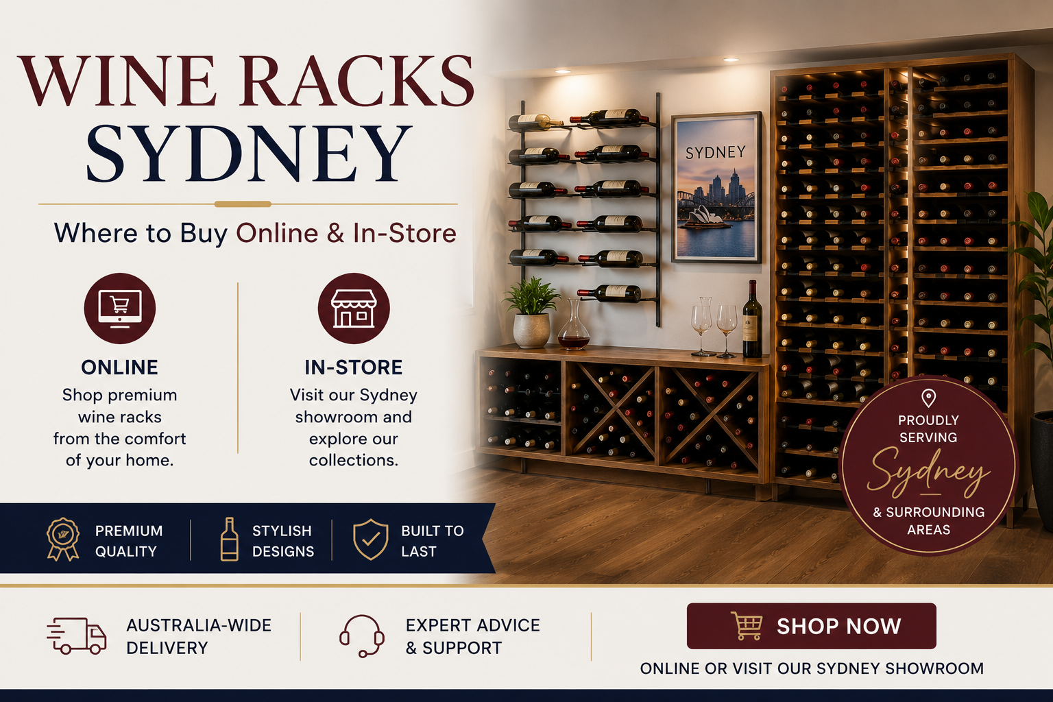 Wine Racks Sydney - Where to Buy Online & In-Store