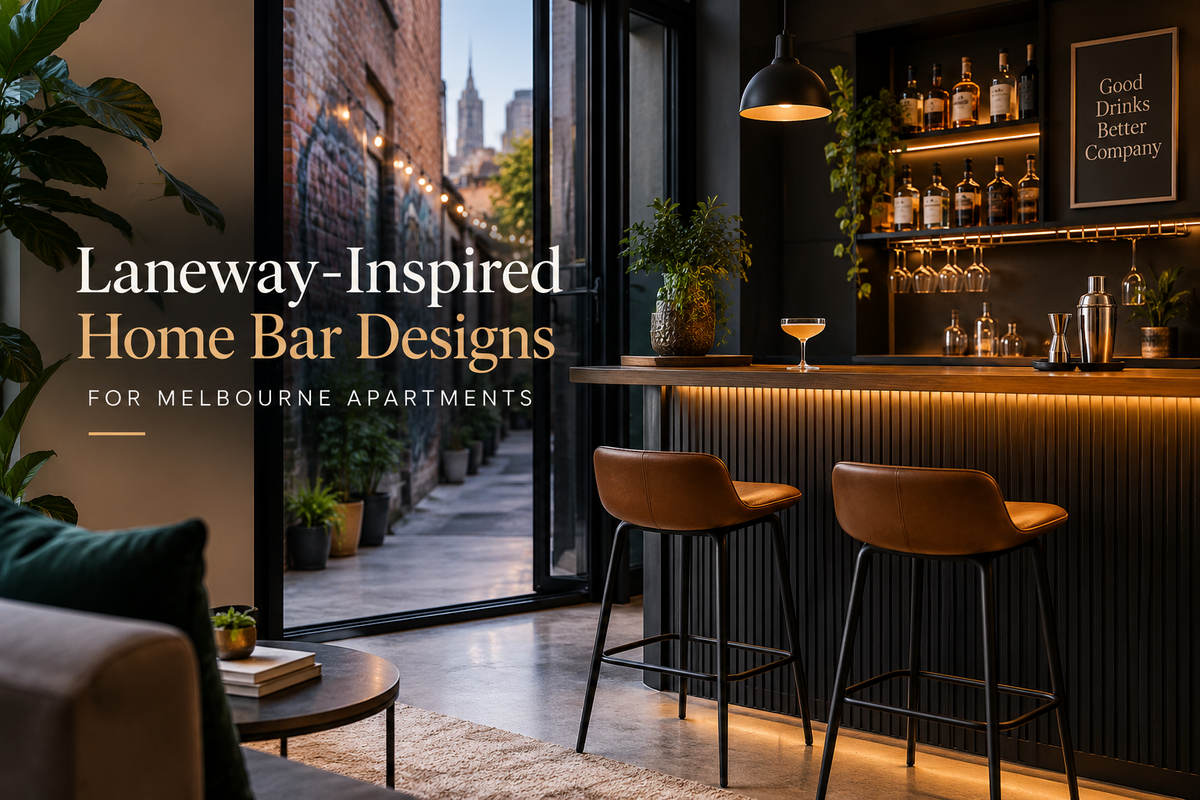 Laneway-Inspired Home Bar Designs for Melbourne Apartments
