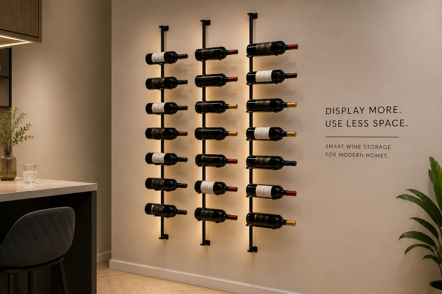 How to Display Your Wine Collection Without Taking Up Floor Space