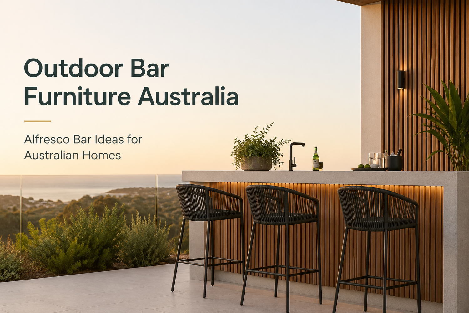 Outdoor Bar Furniture Australia - Alfresco Bar Ideas for Australian Homes