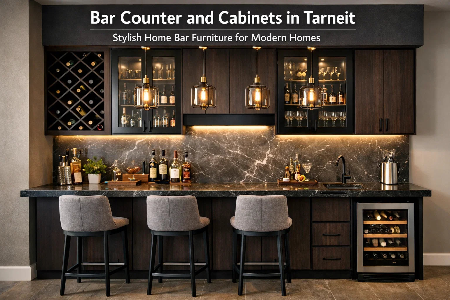Bar Counter and Cabinets in Tarneit – Stylish Home Bar Furniture for Modern Homes