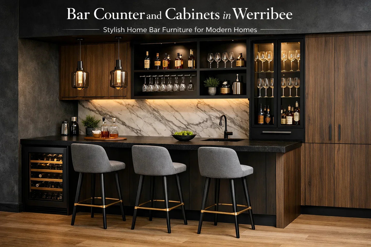 Bar Counter and Cabinets in Werribee – Stylish Home Bar Furniture for Modern Homes