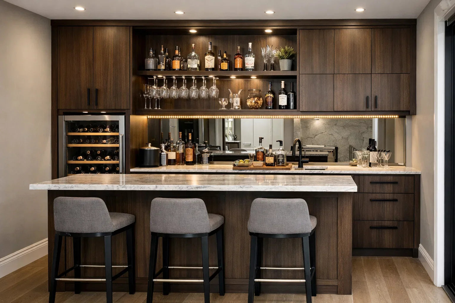 Bar Counter and Cabinets in Williams Landing – Stylish Storage for Modern Homes