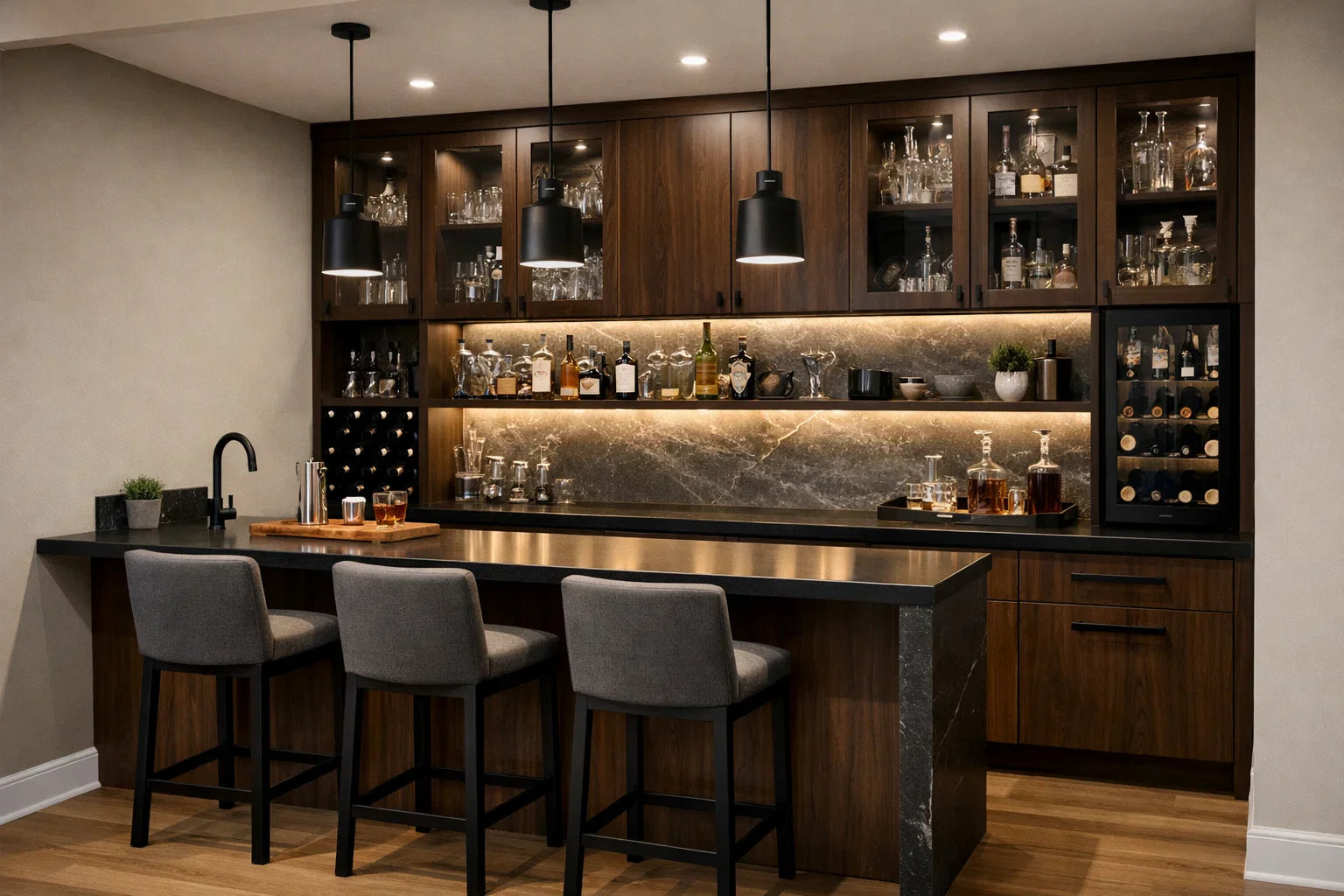 Bar Counter and Cabinets in Wyndham Vale – Stylish Home Bar for Modern Living