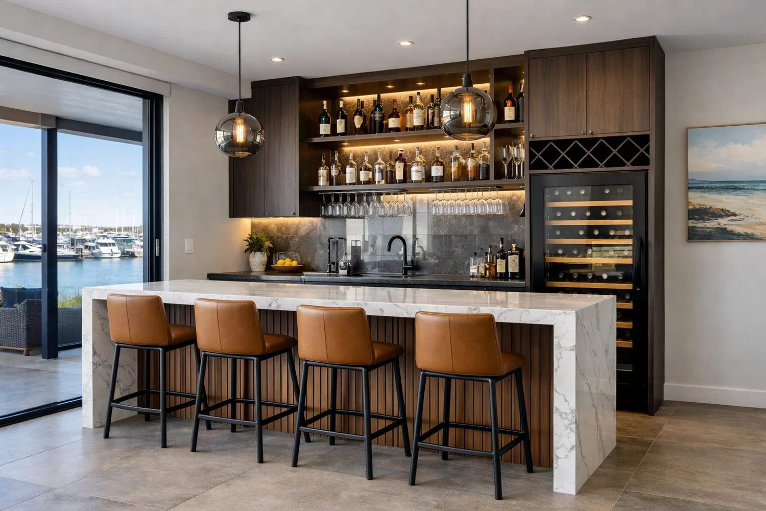 Bar Counter in Port Lincoln, Australia – Modern Home Bar Ideas & Cabinets