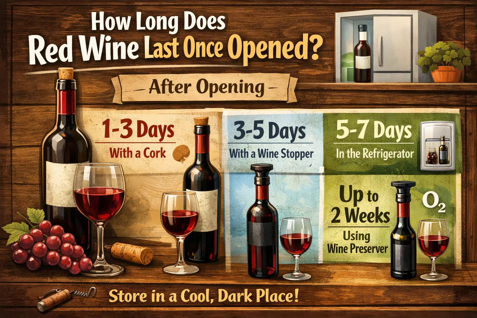 How Long Does Red Wine Last Once Opened? Storage Guide