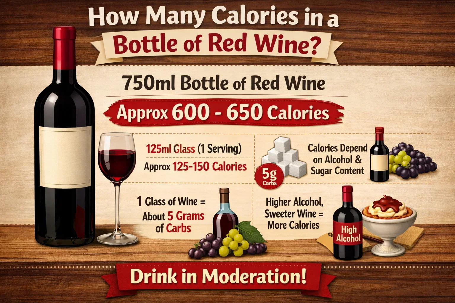 How Many Calories in a Bottle of Red Wine?