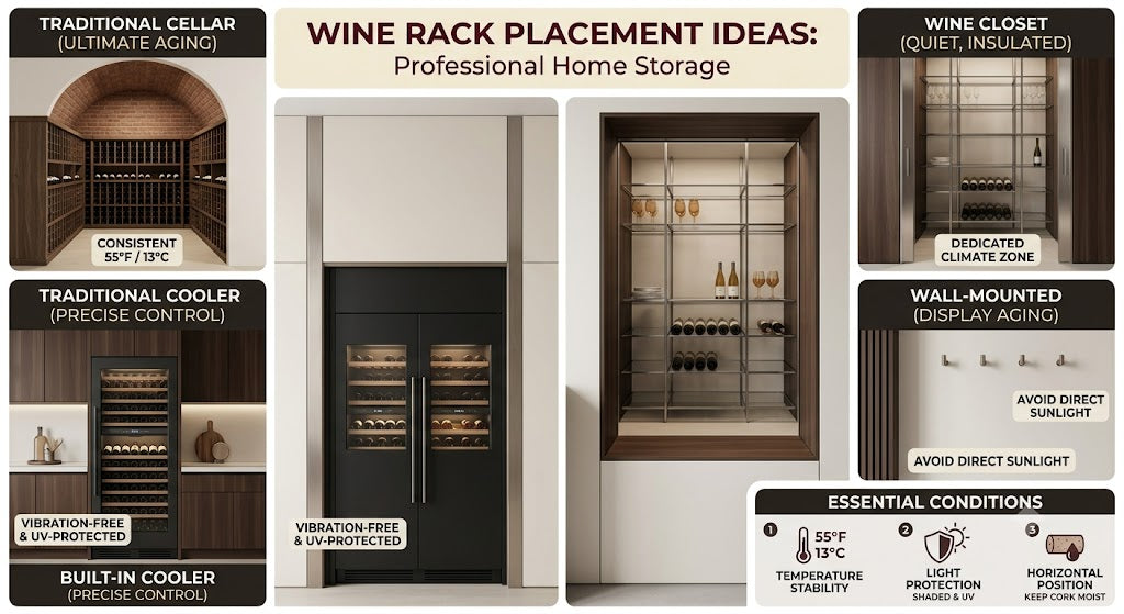 Wine Rack Placement Ideas: Where Should You Store Wine at Home?