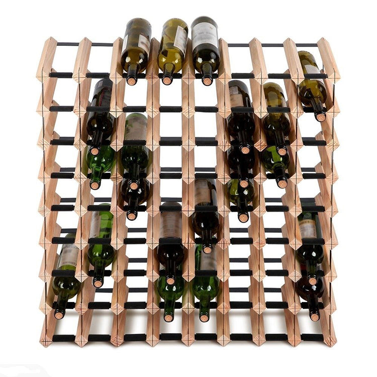 72 Bottles Timber Wine Rack