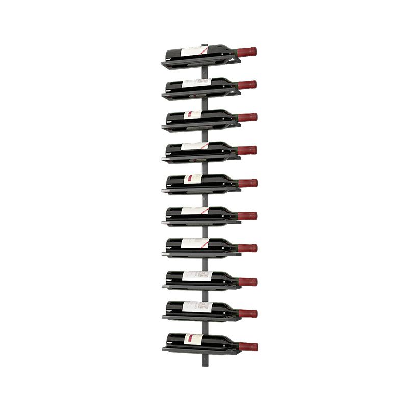 Wall Mounted Wine Rack H-Type. This sleek, durable, and space-saving wine rack holds up to 10 bottles. Add multiple racks to create a custom wall cellar. Perfect for wine enthusiasts and as a thoughtful gift
