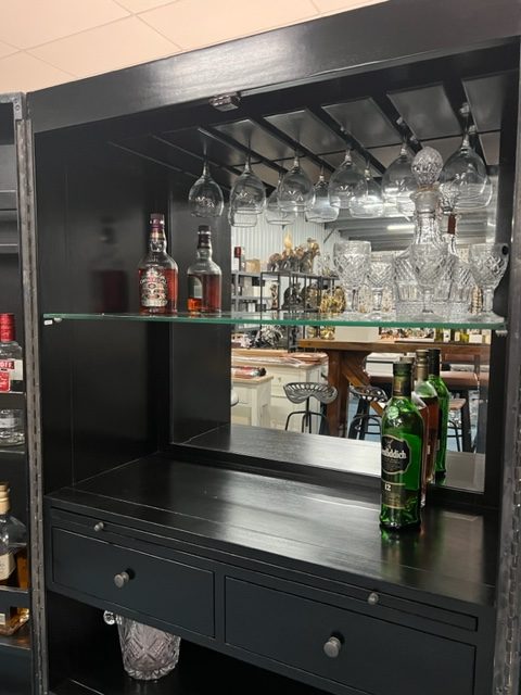 Azura Solid Wood Bar Cabinet