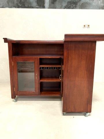 Island Solid Wood Bar Counter – L Shape