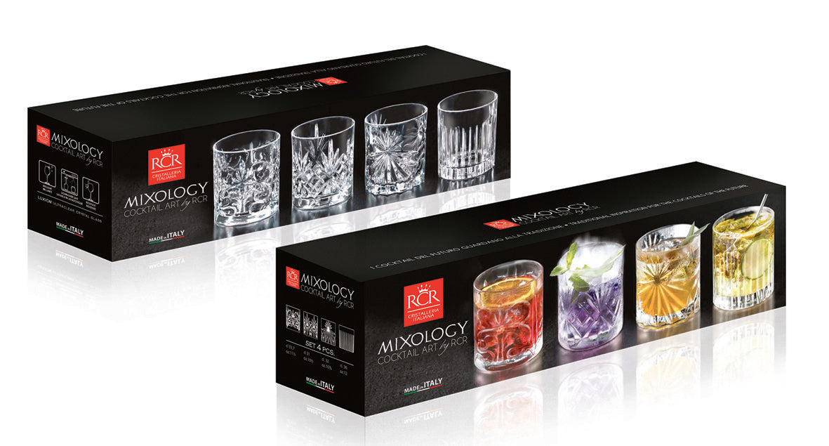 RCR Mixology Trend Set- 4 Tumblers