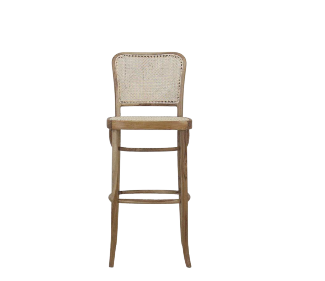 Persia Teakwood Rattan Barstool