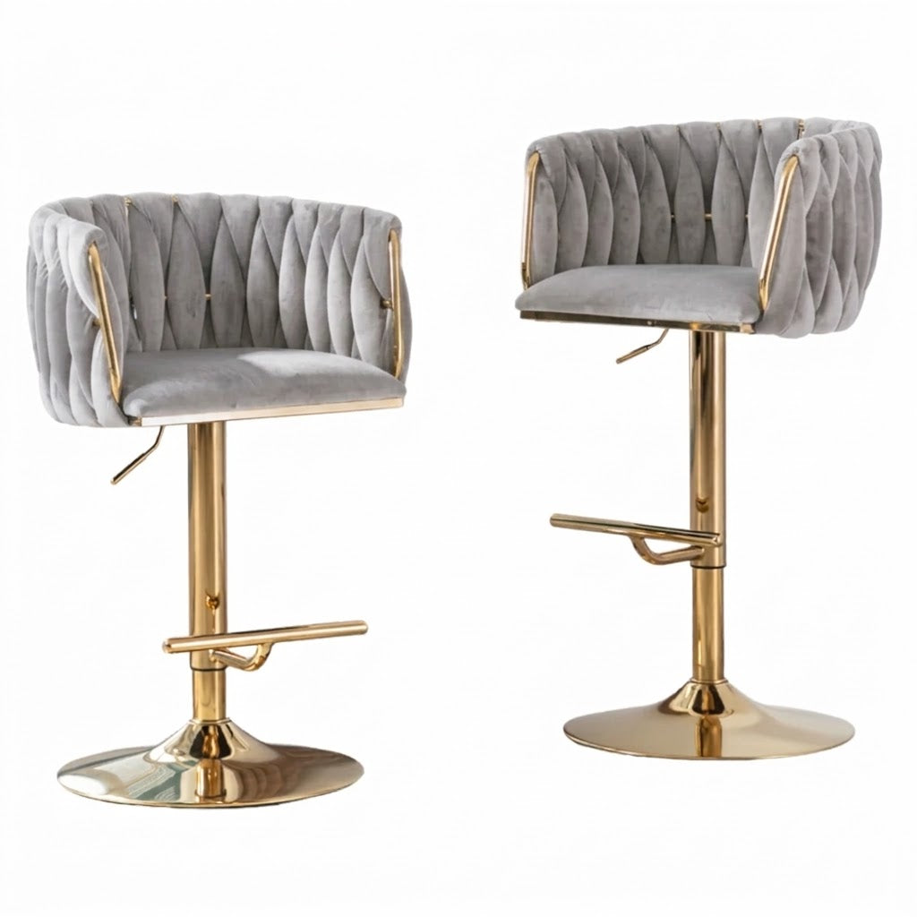 Borcelle Bar Stools Set of 2 - Grey