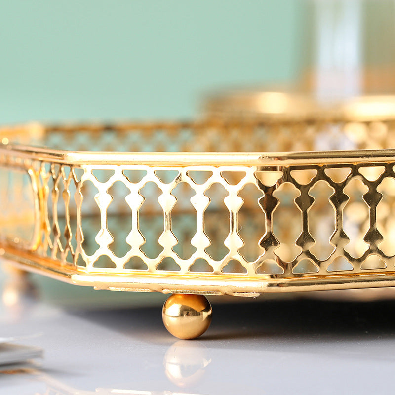 Classic Gold Mirror Tray