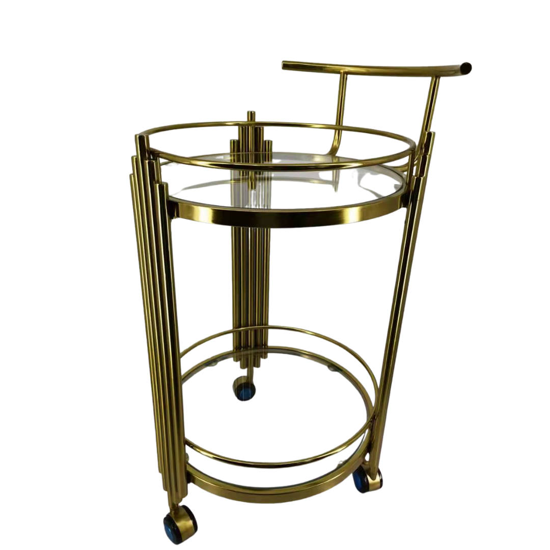 Flame Gold Bar Cart
