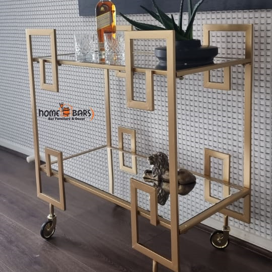 Greek Key Bar cart