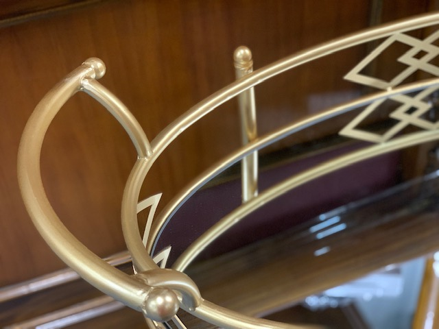 Trellis Drinks Trolley with Bottle Holder