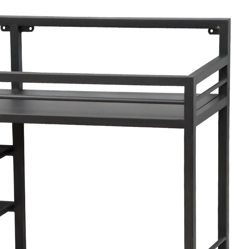 Indica Black Liquor Wine Rack Wall Mounted Shelf