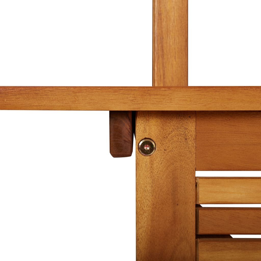 Outdoor Bar Table with Rooftop - Solid Acacia Wood