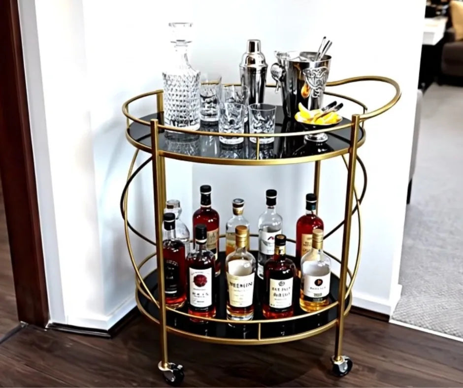 Jacquard Bar Cart