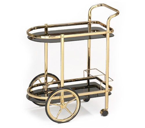Luxe Drinks Bar Cart Gold