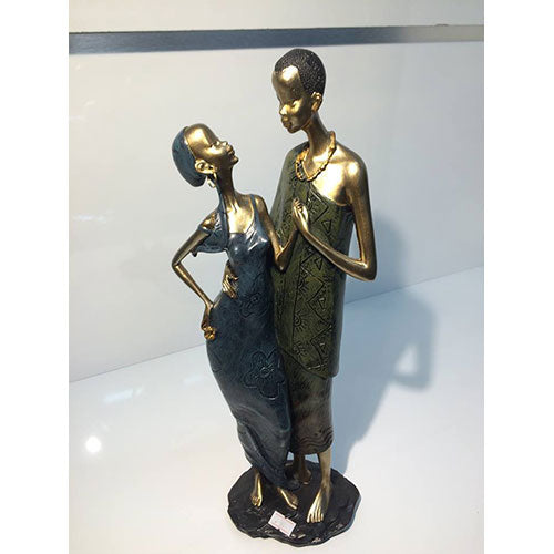 Masai Couple Statue Figure