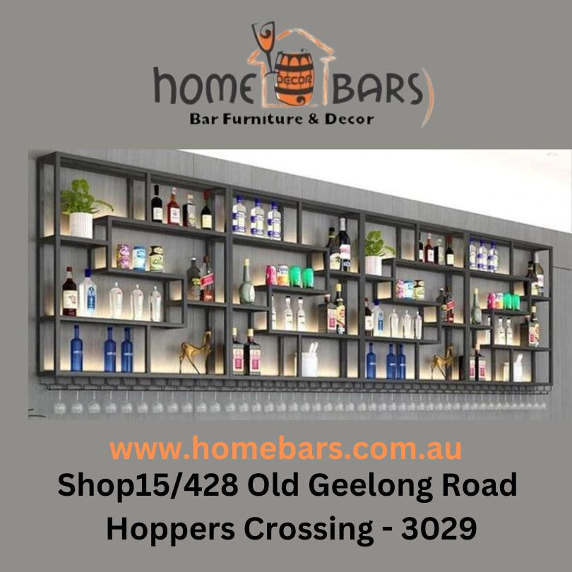 Melbourne Wall Mounted Industrial Bar Shelf