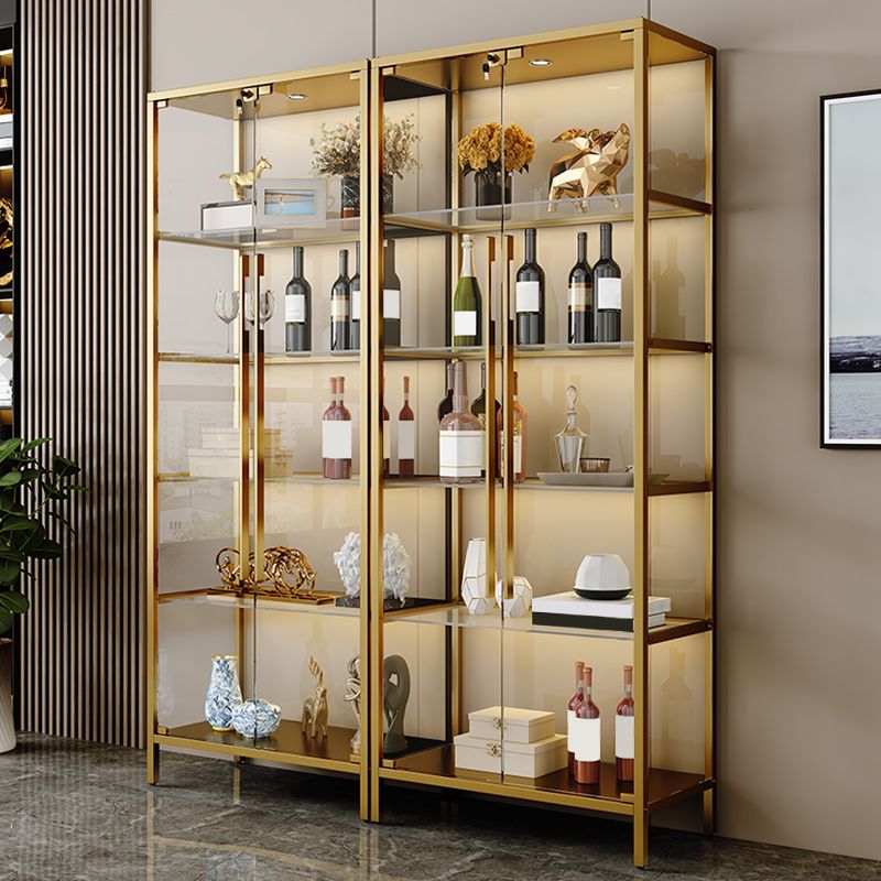 Gold Glass Curio Cabinet