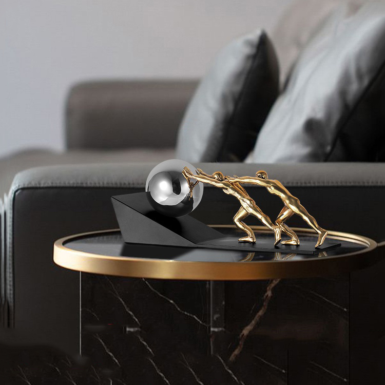 Twin Men Metal - Brass, Stainless Steel, Iron Home Decor