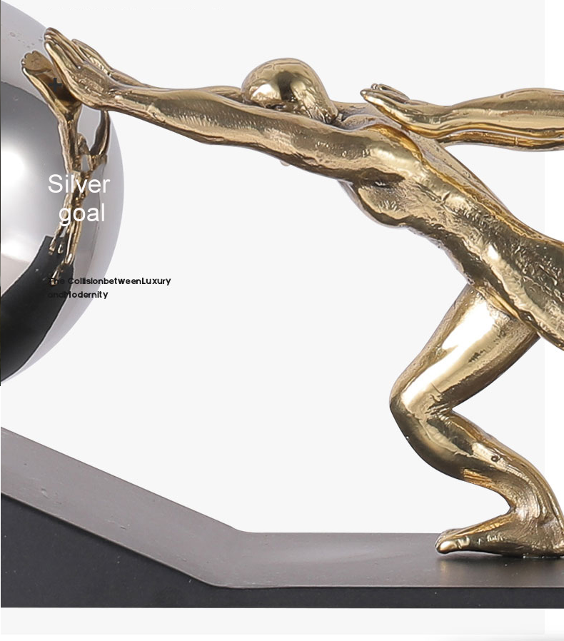 Twin Men Metal - Brass, Stainless Steel, Iron Home Decor