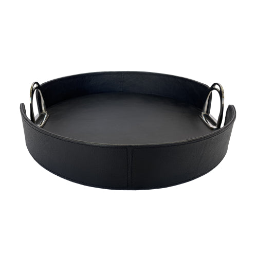 LEATHER TRAY WITH STIRRUPS