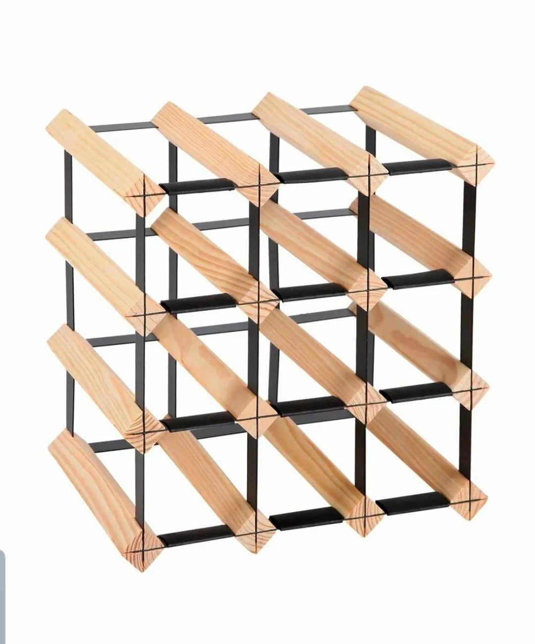 12 Bottles Timber Wine Rack