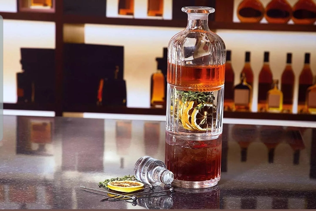 RCR COMBO WHISKY DECANTER
