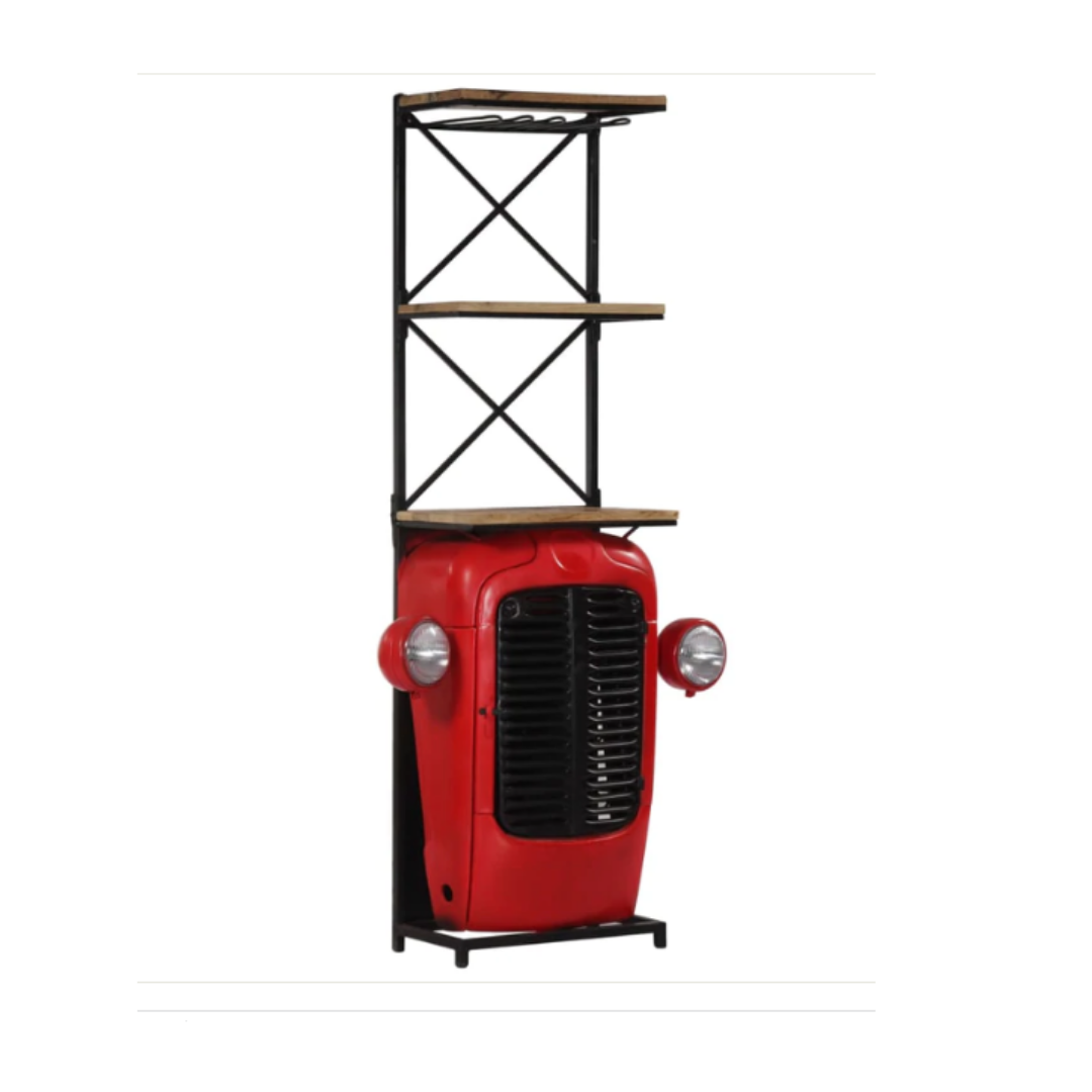 Tractor Wooden Drinks Wine Cabinet