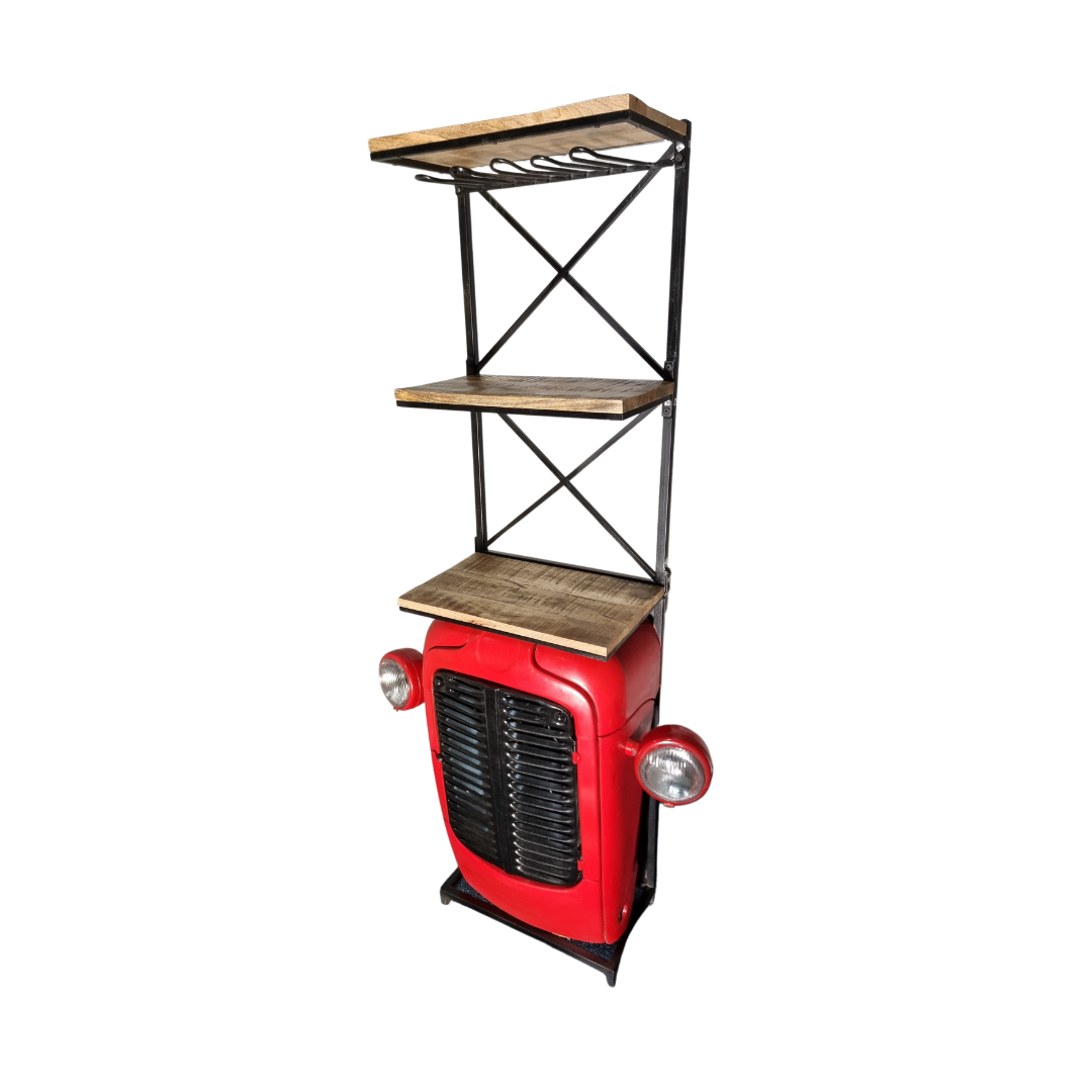 Tractor Wooden Drinks Wine Cabinet