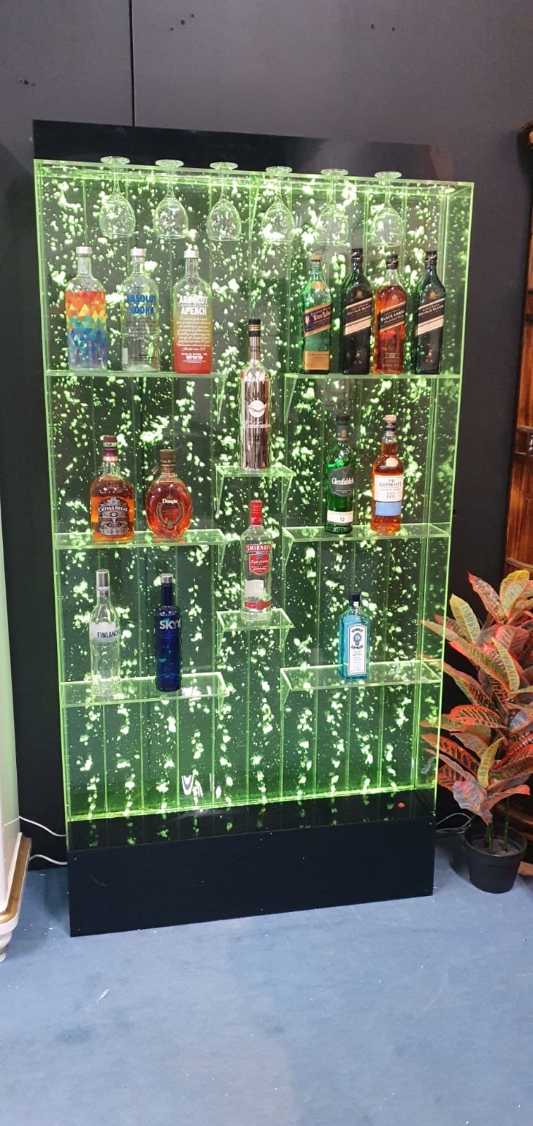 LED Bubble Cocktail Bar Cabinet