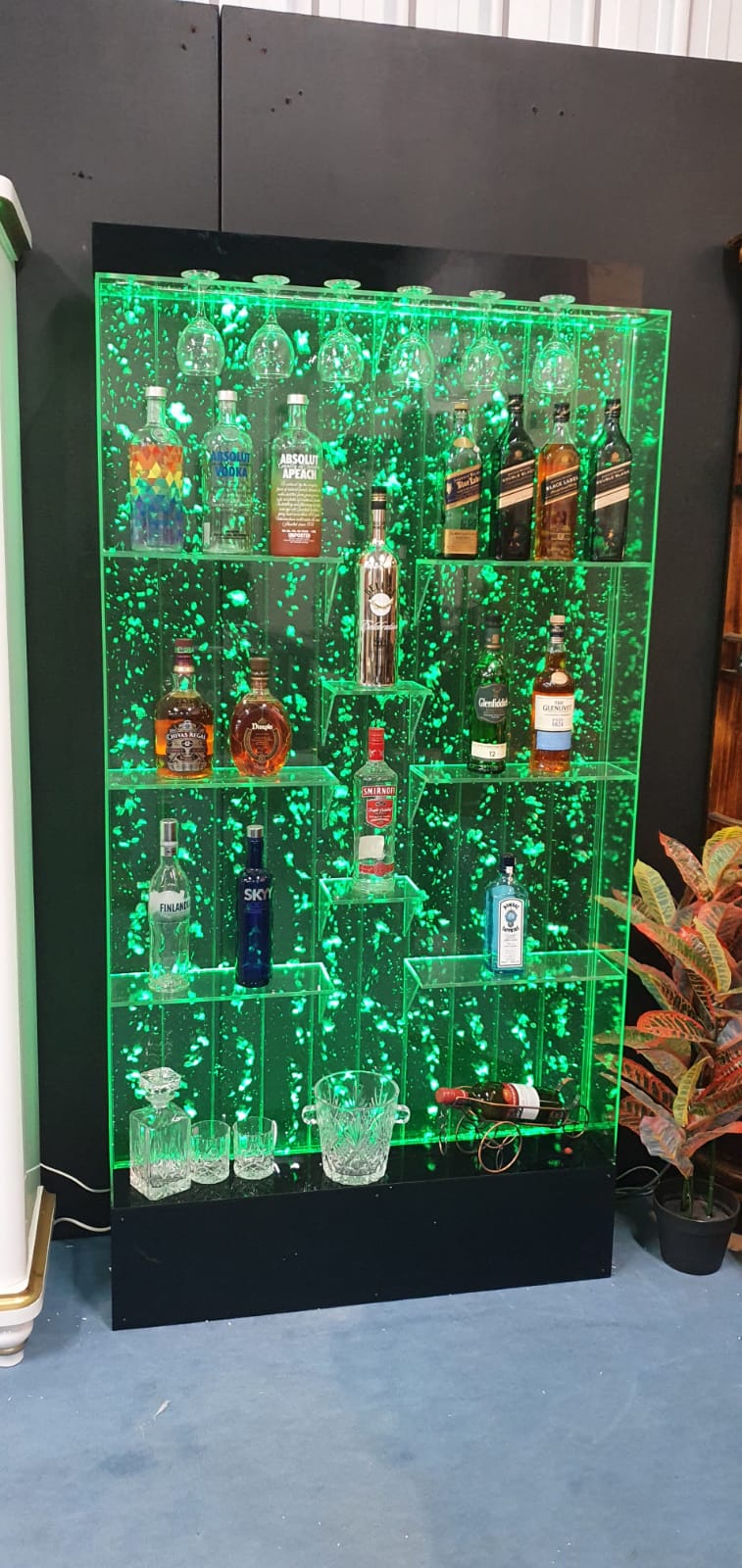 LED Bubble Cocktail Bar Cabinet
