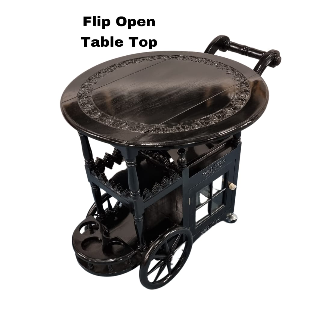 Flip Top Art Deco Bar Cart