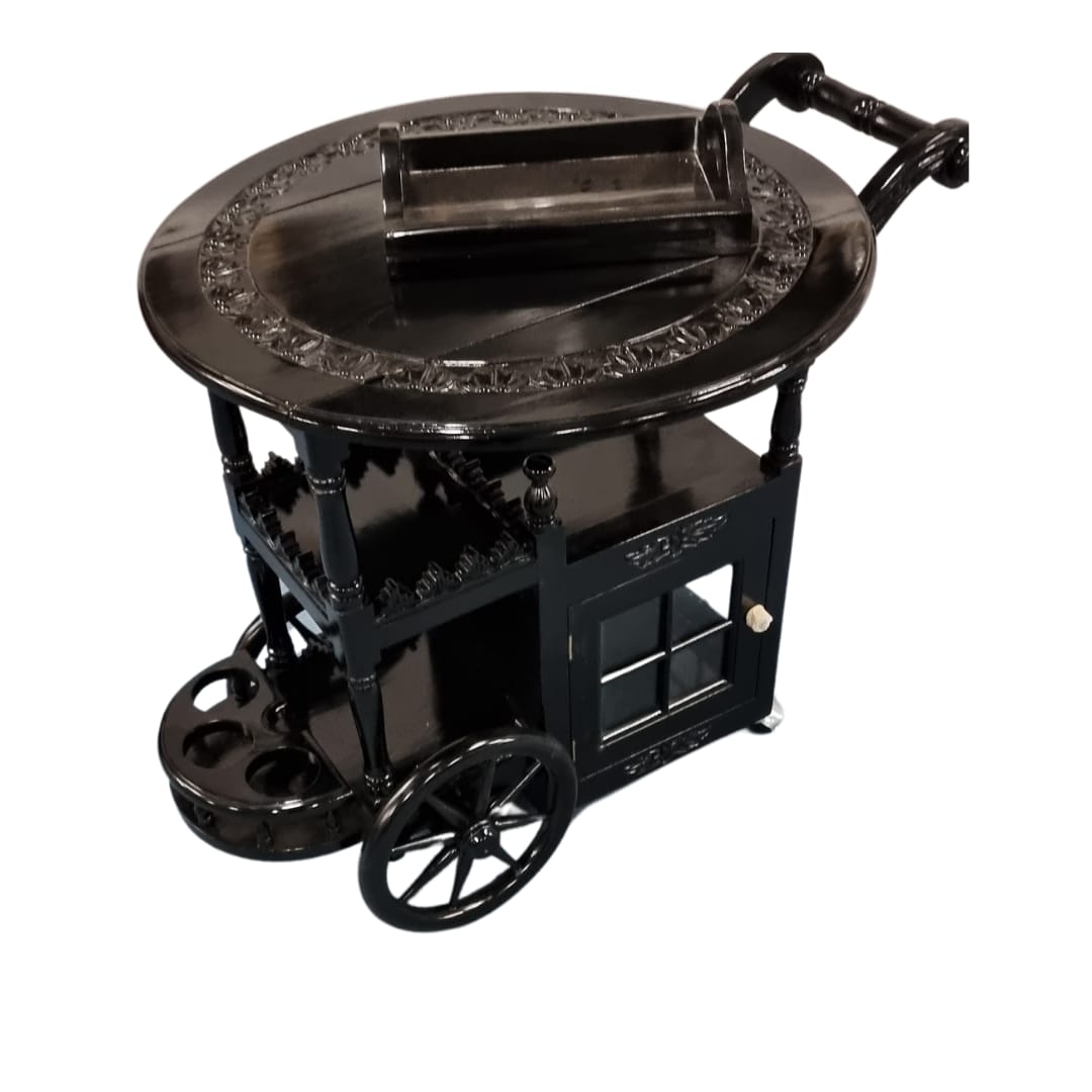 Flip Top Art Deco Bar Cart