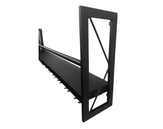 12 Bottles Wall Shelf with Glass Hanger