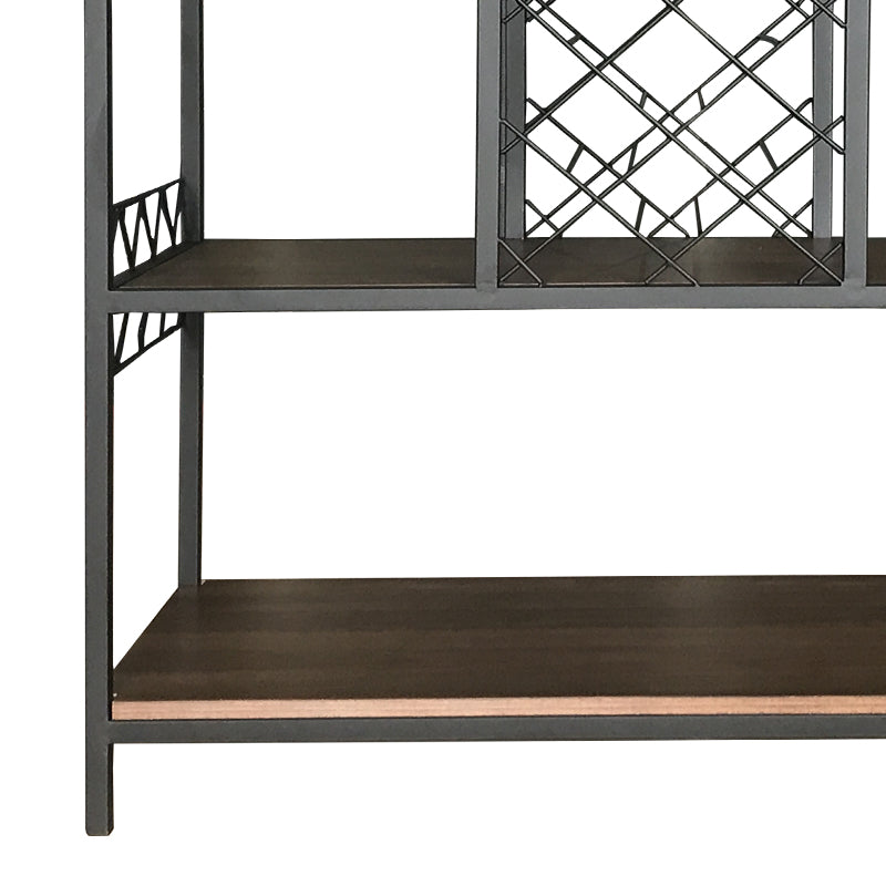 Industrial Wine Rack Buffet and Bar Counter