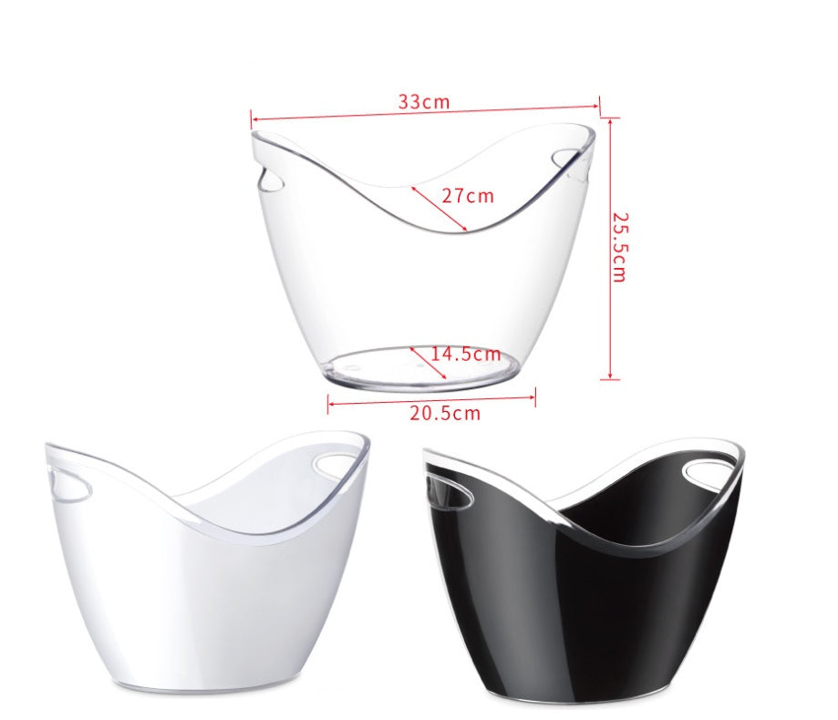 Acrylic Ice Bucket Drinks Tub 8L