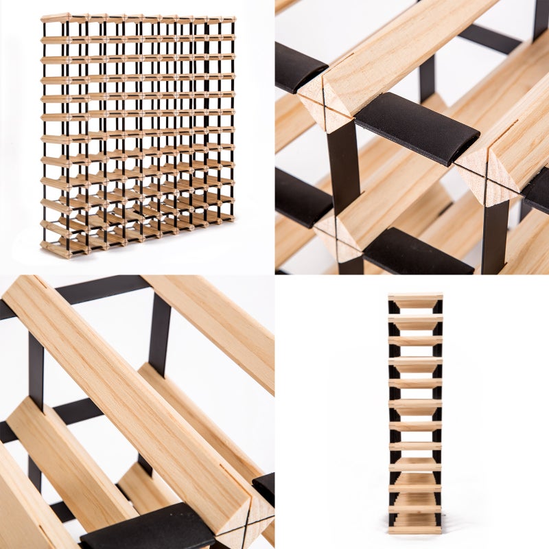 120 Bottle Timber Wine Rack Storage Cellar Organiser