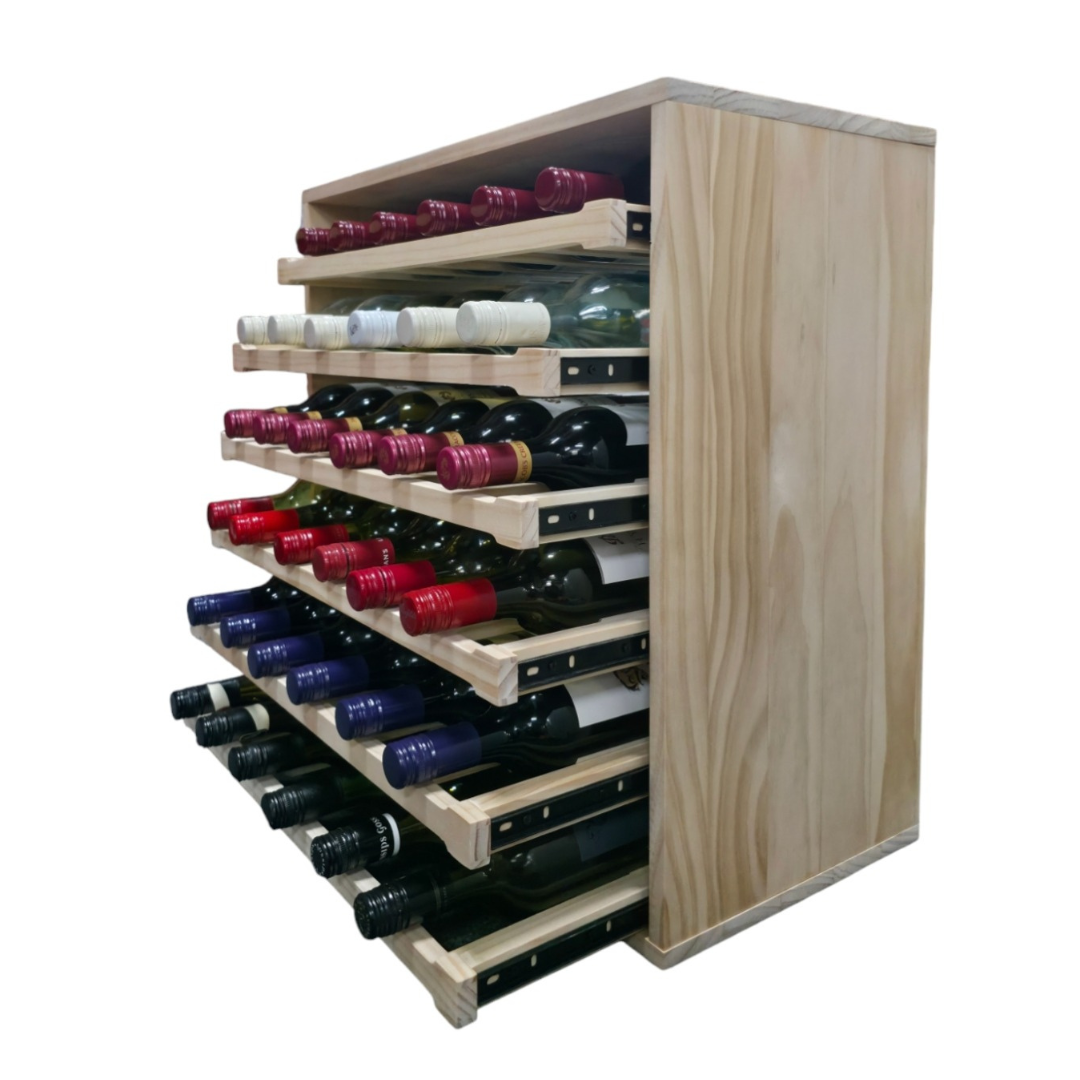 36-Bottle Sliding Shelves Wine Rack