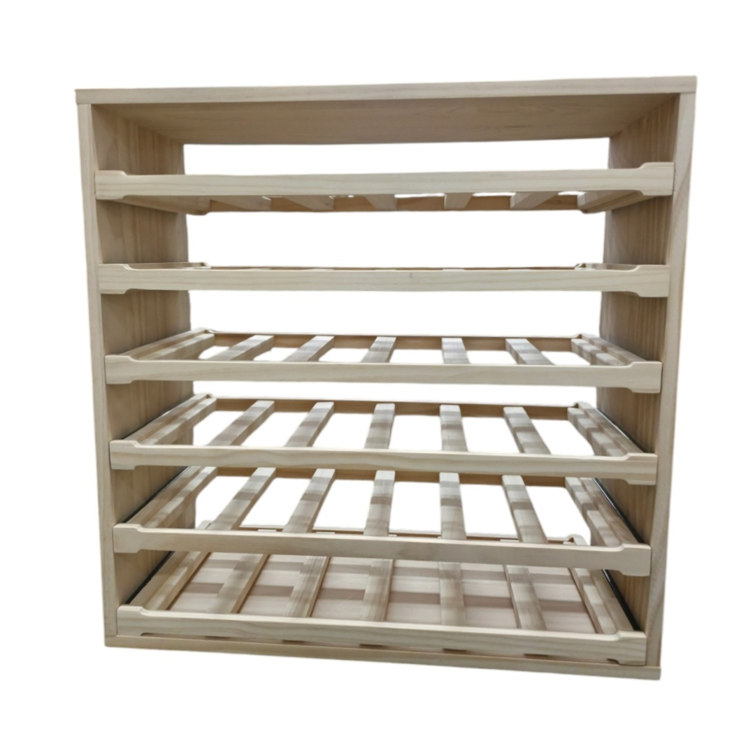 36 Bottle Pine+Wood+Wine+Rack+Shelf