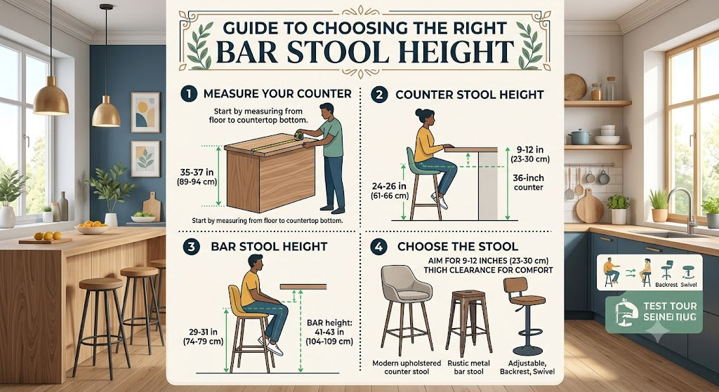 How to Choose the Right Bar Stool Height: A Complete Australian Buyer's Guide