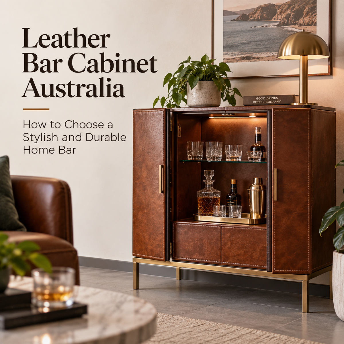 Leather Bar Cabinet Australia: How to Choose a Stylish and Durable Home Bar